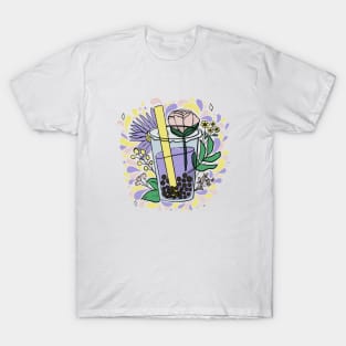 Flowers-and-Boba T-Shirt